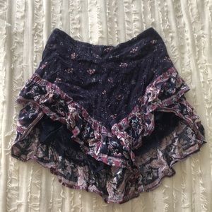 Free People ruffle shorts